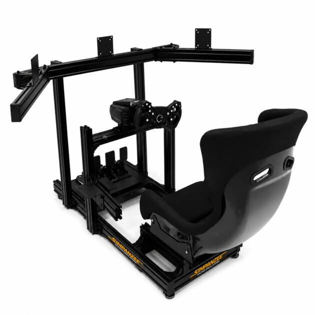 Triple Screen Mount Cockpit with Racing seat